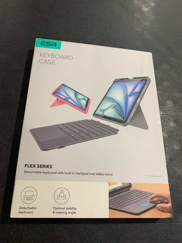 Photo 1 of ESR for iPad (A16) 11th/10th Gen Flex Keyboard Case, Ultra-Light Magnetic Detachable Keyboard for iPad 10.9" with Writing/Viewing Modes, Larger Precision Trackpad, Dark Gray