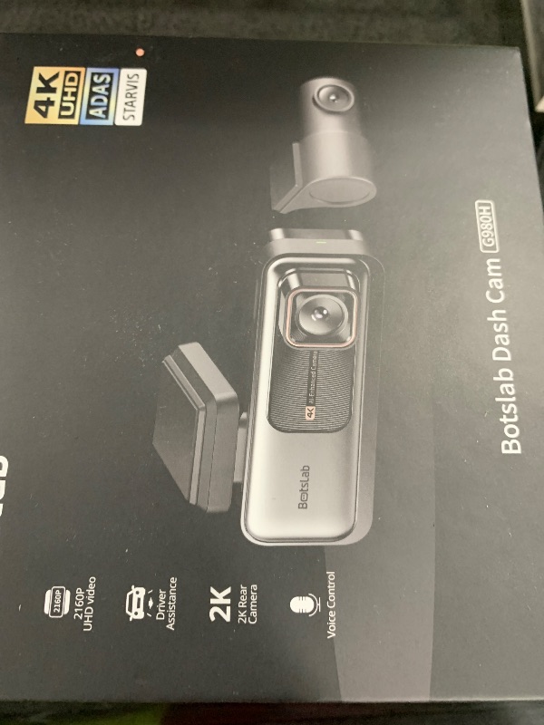 Photo 1 of BOTSLAB 4K Dash Cam Front and Rear, 170° Ultra Wide Dashcam with ADAS, Night Vision, 24/7 Parking Mode, Sony IMX415 Sensor, WDR, Free 64GB SD Card, 5G/2.4G WiFi, Built-in GPS, Loop Recording