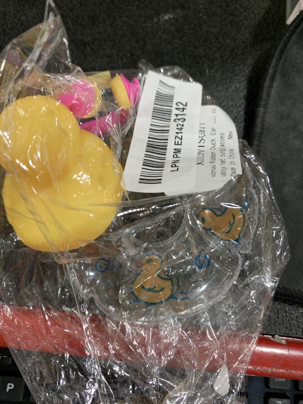 Photo 1 of wonuu Rubber Duck Car Decorations Cute Car Accessories Dashboard Car Ornament with Cowboy Hat Swim Ring Colour Necklace and Sunglasses,A_Black Necklace Cowboy hat Sunglasses