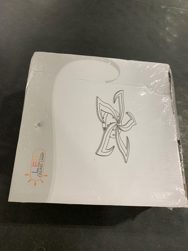 Photo 1 of Goeco Dimmable Ceiling Light, White 5-Petals Flower Design Flush Mount Ceiling Lights Fixture, 3000K-6500K LED Acrylic with APP/Remote Control for Bedroom, Dining Room, Living Room, Kitchen