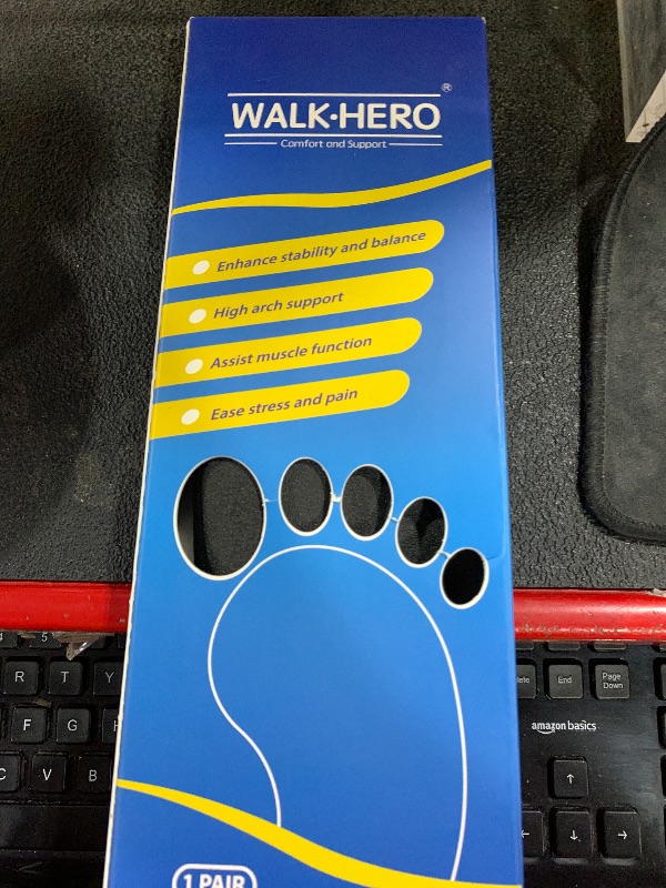 Photo 1 of Plantar Fasciitis Feet Insoles Arch Supports Orthotics Inserts Relieve Flat Feet, High Arch (Mens 10-10 1/2 | Womens 12-12 1/2)