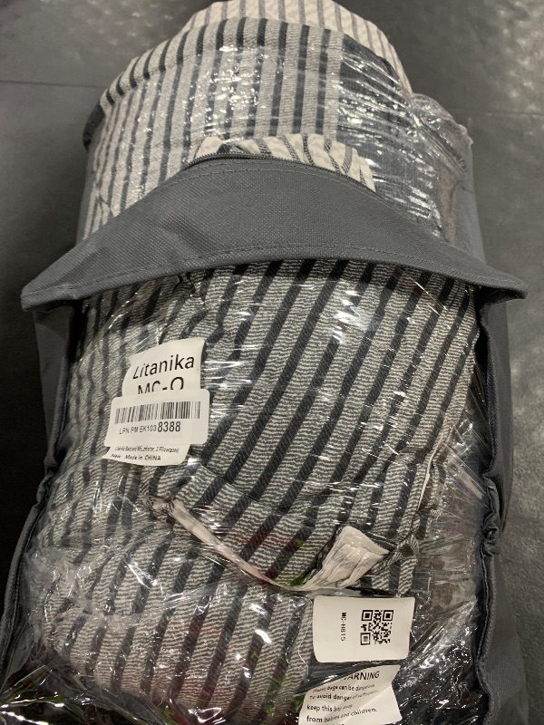 Photo 1 of Litanika Queen Comforter Set Black White Grey - 3 Pieces Lightweight Summer Bedding Set, All Season Down Alternative Comforter (1 Comforter, 2 Pillowcases)