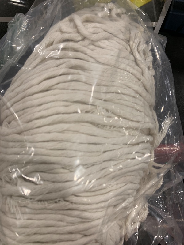 Photo 1 of MB Cordas Macrame Rope 4mm x 300m/327yd. Natural Cotton Cord - 1PLY Strong String 5/32in Knitting, Crochet, Macramé - Handbag, Dream Catcher - Ivory White
