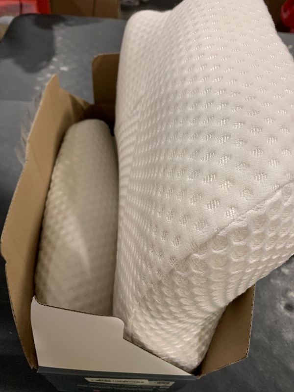 Photo 1 of Osteo Cervical Pillow for Neck Pain Relief, Hollow Design Odorless Memory Foam Pillows with Cooling Case, Adjustable Orthopedic Bed Pillow for Sleeping, Support for Side Back Sleepers