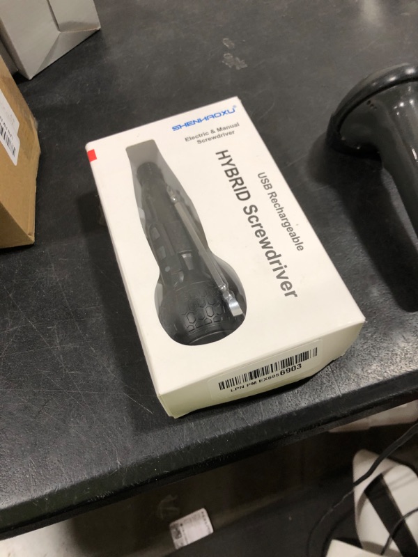 Photo 1 of SHENHAOXU 3.6V Cordless Electric Screwdriver Rechargeable portable Mini Rotary Home Gadget?Automatic Manual all in one with LED Light and USB-C Charging Cable BLACK