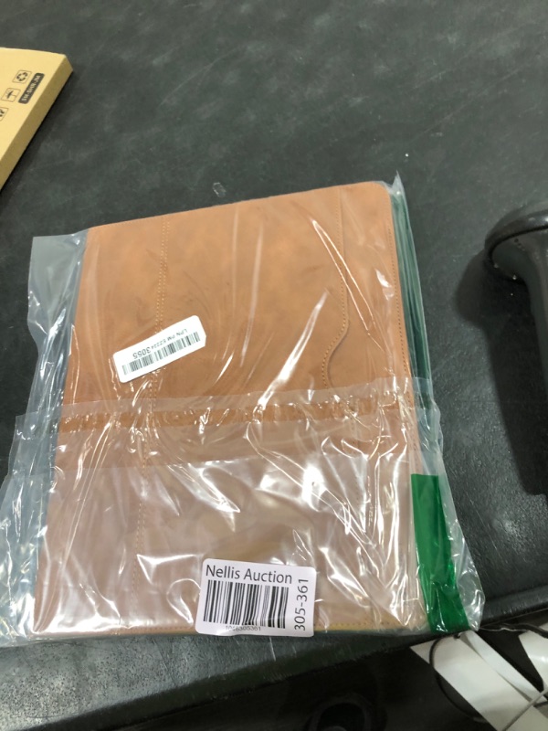 Photo 1 of H HOLIMET Case for iPad Air 13 inch M3 2025 & M2 2024 with Pencil Holder Shockproof Folio Cover, Auto Sleep/Wake, Vegan Leather (Brown)