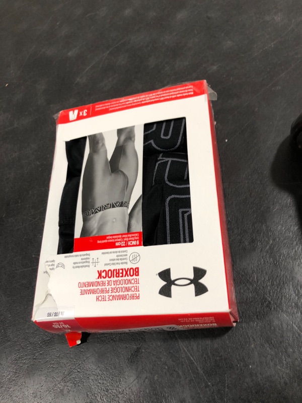 Photo 1 of Under Armour Men's Multi-Pack Performance Tech Long-Leg Boxer Brief, 9" Inseam, All-Day Comfort