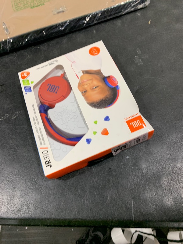 Photo 1 of JBL JR 310 - Kids On-Ear Headphones (Red/Blue), Small