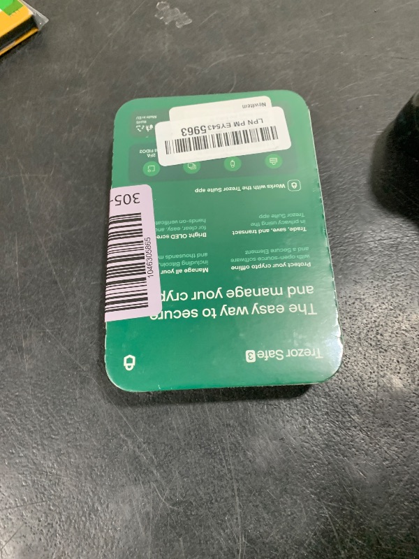 Photo 1 of Trezor Safe 3 - Passphrase & Secure Element Protected Crypto Hardware Wallet - Buy, Store, Manage Digital Assets Simply and Safely (Galactic Rose)