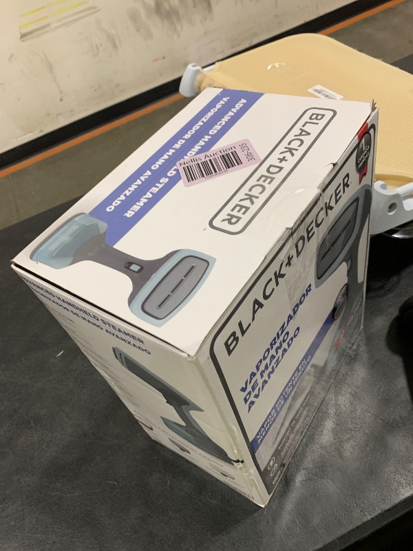 Photo 1 of BLACK+DECKER Advanced Handheld Steamer for Clothes, Fast Wrinkle Removal, Auto Shut-Off, Attachments for Delicate Fabrics, Lint Removal, and Steaming Curtains, Upholstry (HGS200)