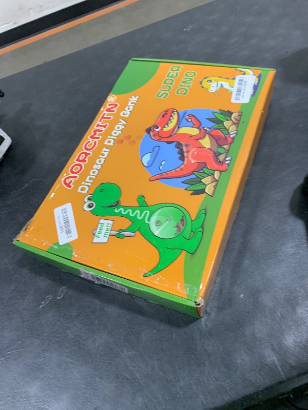 Photo 1 of AORCMITN Wooden Dinosaur Piggy Bank Boalord for Boys Kids Girls Clear Big Belly Animal Coin Bank for Toddler Real Money Toy?Dino-Green?