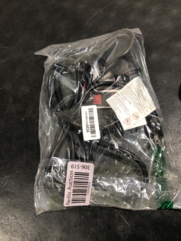 Photo 1 of EP 10 Ft Outdoor Extension Cord with 3 Electrical Power Outlets - 16/3 SJTW Black Cable with 3 Prong Grounded Plug for Safety Great for Christmas Lights, Garden and Major Appliances