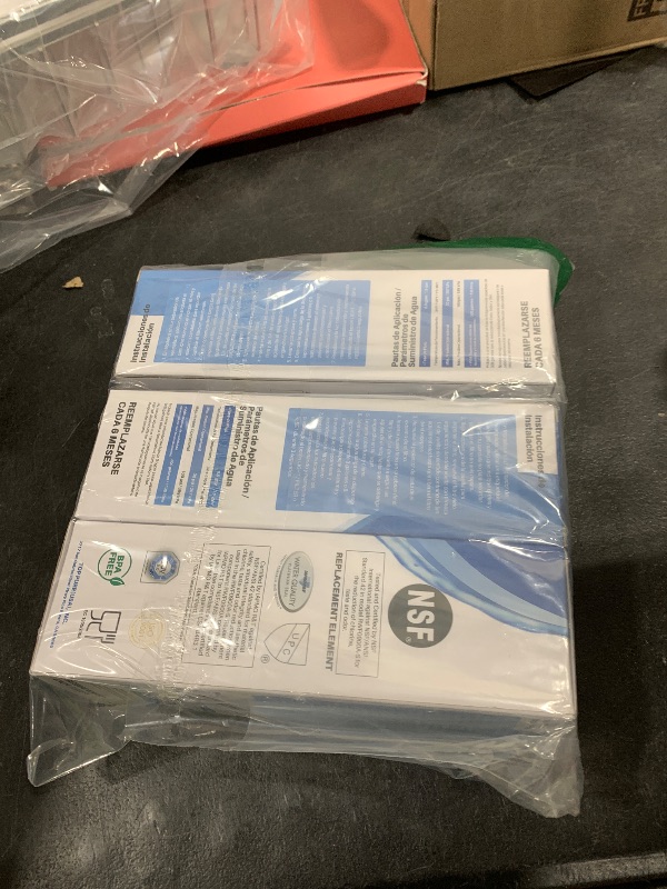 Photo 1 of ICEPURE UKF8001 Compatible with Whirlpool EDR4RXD1, 4396395, Maytag UKF8001, UKF8001AXX, EveryDrop Refrigerator Water Filter 4, RFC0900A, UKF8001AXX-200, UKF8001P, 469006, PUR, Puriclean II, Pack of 3