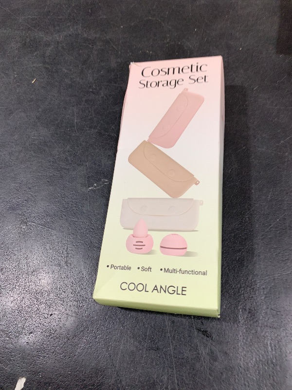 Photo 1 of COOL-ANGLE Silicone Makeup Brush Holder And Beauty Sponge Case, Travel Makeup Brush Case With Magnetic Closure, Makeup Sponge Holder 2 In 1 Stand Storage For Quick Drying Khaki