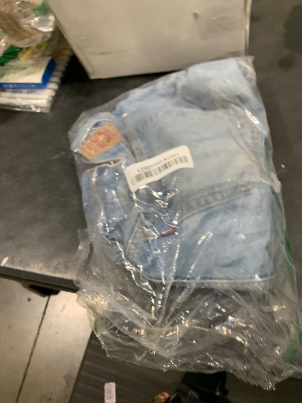 Photo 1 of Levi's Women's 501 Mid Thigh Short, Ticked and Untied, 31
