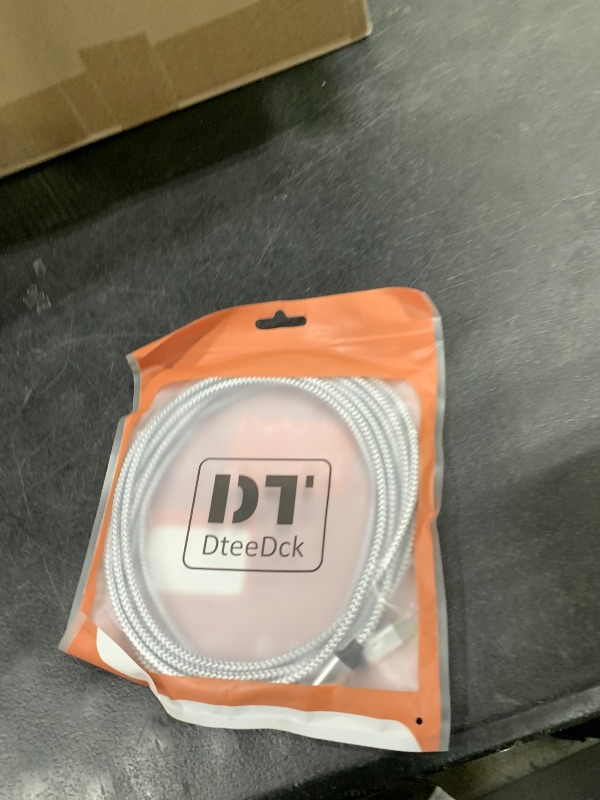 Photo 1 of DteeDck 15 Ft USB C Cable Extra Long, 40W Fast Charging USBC to USB-C Cord, 480Mbps Data Transfer Type C Male to Male for Security Camera, Dash Cam, iPhone 16/15, Android Phone, iPad, Tablet