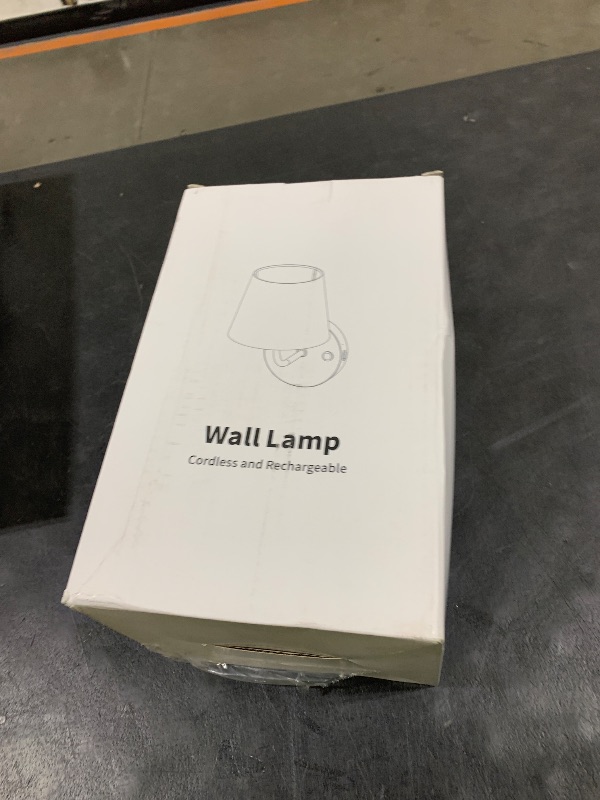 Photo 1 of PUSU LED Cordless Gold H9.6 inch Small Wall Sconces Set of 2, Rechargeable 5200mAh Battery Operated Fabric Wall Lamp with Remote, Lighting for Living Room, Bedroom, Hallway, Bathroom, Stairs, Kitchen