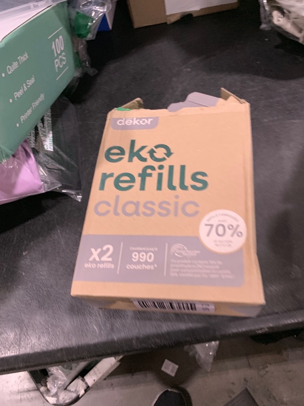 Photo 1 of Diaper Dekor Classic Diaper Pail Refills | 2 Count Unscented | Exclusive End-of-Liner Marking | Quick & Easy to Replace | Most Economical Refill System | for Original and Eko Style Pails
