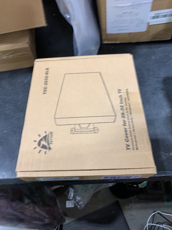 Photo 1 of Zettum Outdoor TV Cover 32 Inch - 600D TV Cover Weatherproof & Waterproof for 28 to 32 Inch TV, Heavy Duty TV Enclosure Protector for Outside Flat Screen TV (Size: 30"L x 6"D x 20"H)