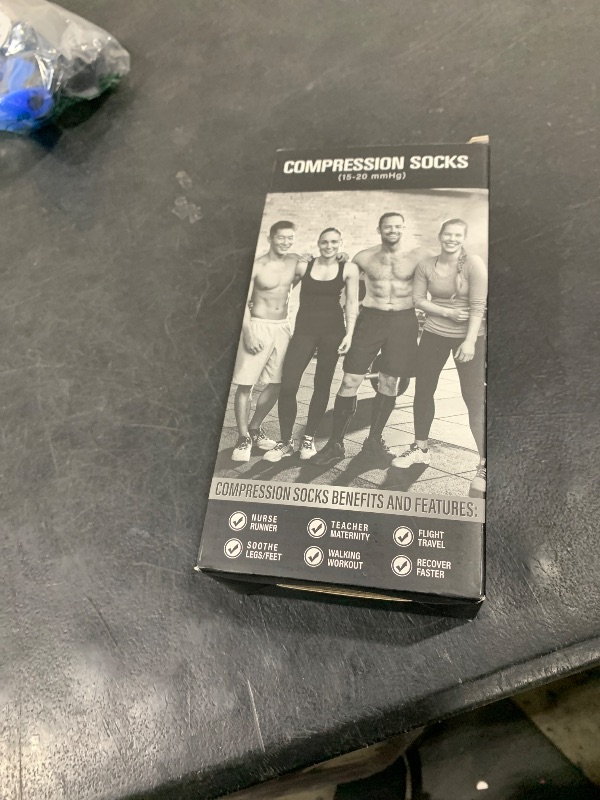 Photo 1 of CHARMKING Compression Socks for Women & Men Circulation (3 Pairs) 15-20 mmHg is Best Athletic for Running, Flight Travel, Support, Cycling, Pregnant - Boost Performance, Durability (S/M, Multi 50)