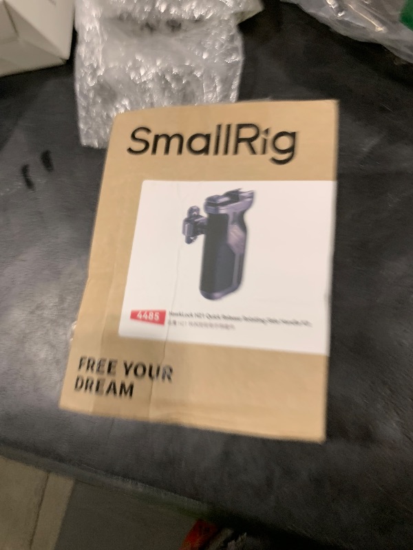 Photo 1 of SMALLRIG Quick Release Rotating Side Handle with Integrated NATO Rail, NATO Side Handgrip for DLSR Camera Cage Kit, Left or Right Side Adjustable, HawkLock H21-4485