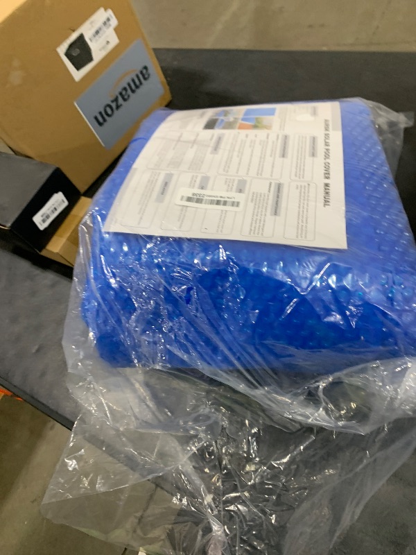 Photo 1 of AURSK SPA and Hot Tub Bubble Cover, 12mil 7x7 Foot Square Hot Tub Thermal Blanket,Insulating Blanket for Outdoor Hot Tubs,Blue