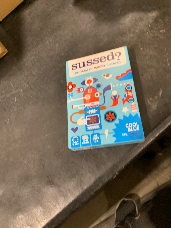 Photo 1 of SUSSED The Wacky ‘What Would You Do’ Card Game - Social Fun for Teens, Boys, Girls - Easy Summer Camp, Road Trip, Travel Game - Kids Ages 10+ & Adults - Cool Blue Pack