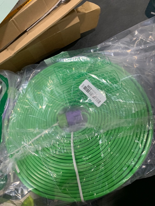 Photo 1 of Jasonwell Trampoline Sprinkler Kids Outdside: Trampoline Accessories Waterpark Tropical Party Summer Outdoor Fun Water Games Toys Sprinklers Backyard Water Park Activity Toy for Kids Boys Girls (39FT)