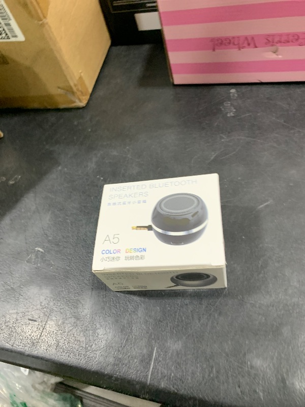 Photo 1 of Mini Speaker with 3.5mm Aux Input Jack, 3W Loud Portable Speaker for iPhone iPod iPad Cellphone Tablet Laptop, with USB Rechargeable Battery, Gift Choice for Kids, Silver