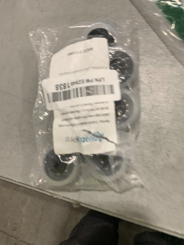 Photo 1 of Aquatix Pro Pool Vacuum Head Replacement Wheels, 8 Count, Heavy Duty Stainless-Steel Ball Bearing Wheels, Transparent, Universal Fit, for Above Ground & In Ground Swimming Pool Vacuum Cleaners