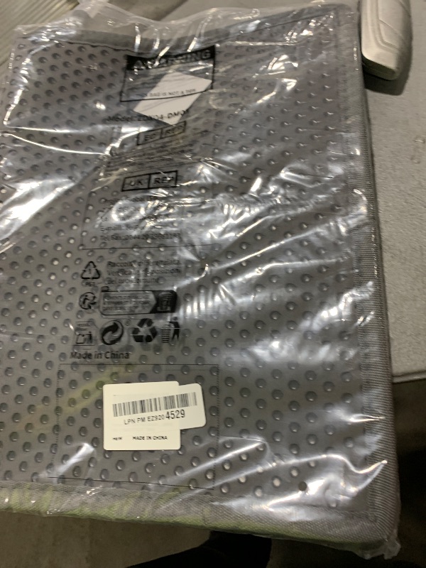Photo 1 of Pieviev Cat ter Mat Double Layer Waterproof Urine Proof Trapping Mat 1 Pack (Gray, 24x15 Inch (Pack of 1))