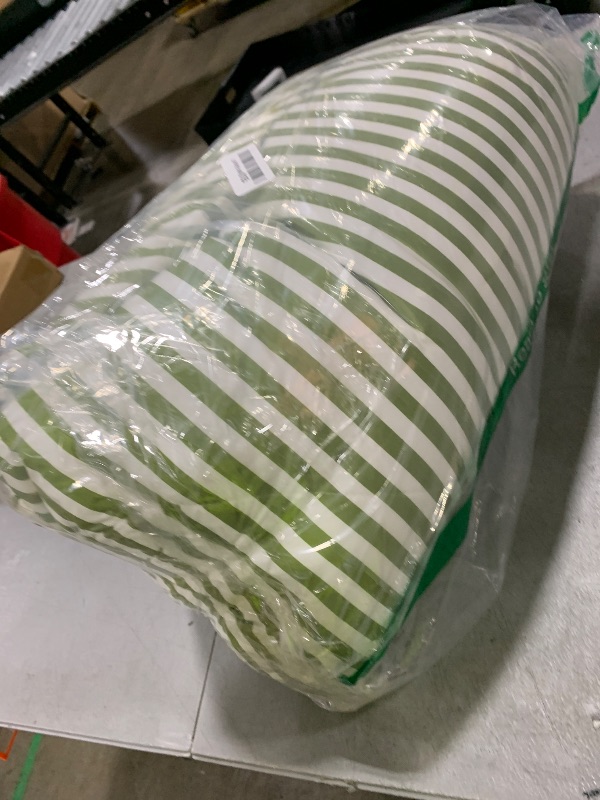 Photo 1 of mixinni Striped Comforter Set Queen Size - Green White Stripes Pattern Bed Set for All Season, 3 Pieces Lightweight Bedding Comforter Sets for All Seasons (1 Soft Fluffy Comforter + 2 Pillowcases)