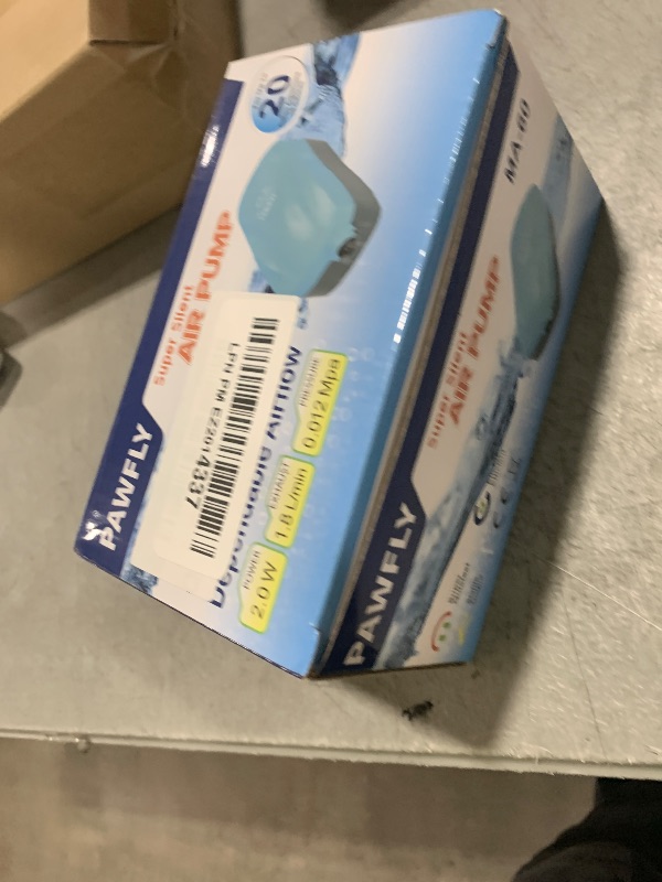 Photo 1 of Pawfly Aquarium Air Pump with Nano Bio Sponge Filter Kit Air Control Valve Airline Tubing and Check Valve Accessories for 3-10 Gallon Small Fish Tank