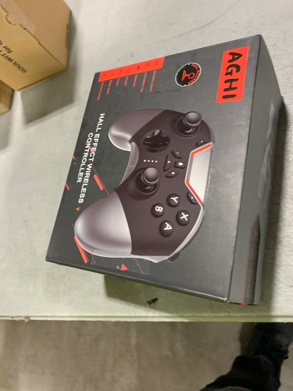 Photo 1 of Hall Effect Bluetooth Controller for Switch/PC/iPhone/Android/Apple Arcade MFi Games/Mac/TV/Steam, Pro Wireless Game Controller with Phone Clip with Lock Speed/6-Axis Gyro/Dual Motors/Turbo/Switch Key
