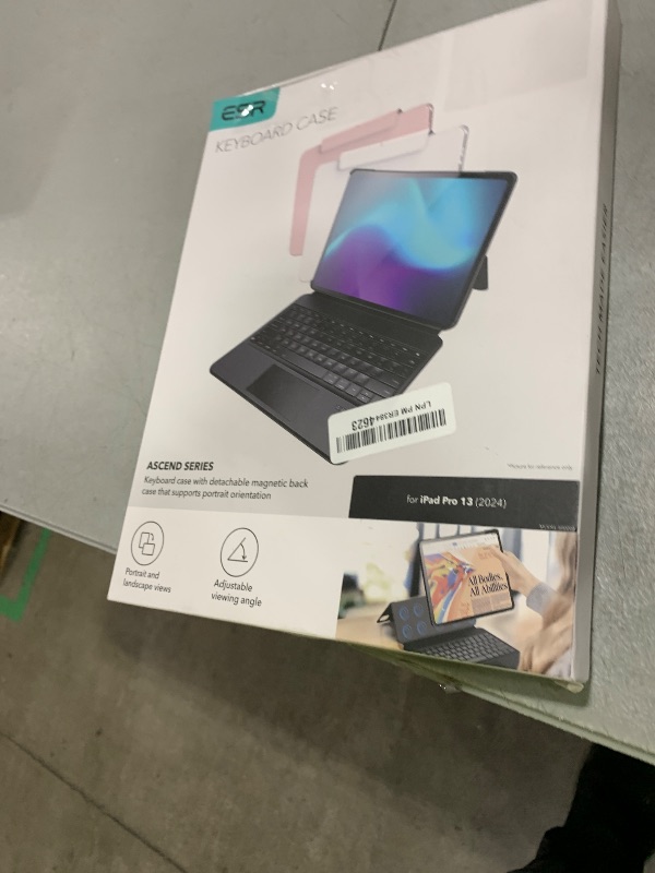Photo 1 of ESR Ascend for iPad Pro 13 Inch 2024, Keyboard Case with Trackpad, Magnetic Detachable Keyboard with Backlit Keys, Fully Adjustable Portrait/Landscape Stand, Black