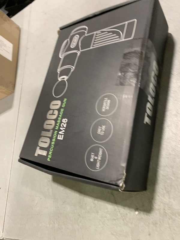 Photo 1 of TOLOCO Massage Gun, Deep Tissue Back Massage for Athletes for Pain Relief, Percussion Massager with 10 Massages Heads & Silent Brushless Motor, Gifts for Fathers Day, Black