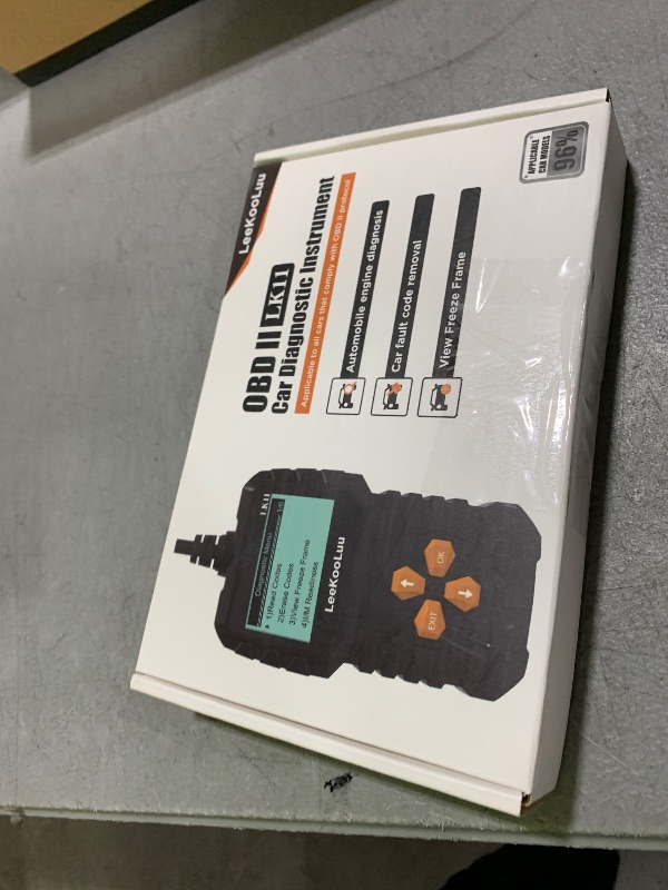 Photo 1 of OBD2 Scanner Ease Setup Plug-Play: Clear Reset Engine Error Code Professional Code Reader Diagnostic Scan Tools with Freeze Frame/I/M Readiness for All Cars Since 1996 & Newer - LK11
