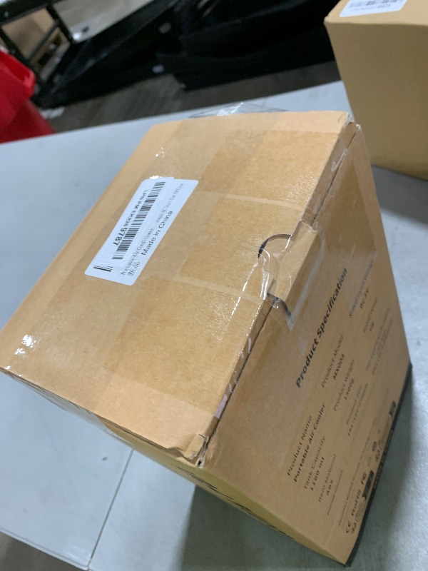 Photo 1 of Portable Air Conditioners for Bedroom, Dual Motor Evaporative Air Cooler with 3 Speeds & 3 Mist, 7 Color Night Light Cooling Fan with 2-8H Timer, 1100ML Personal AC Unit for Office Room