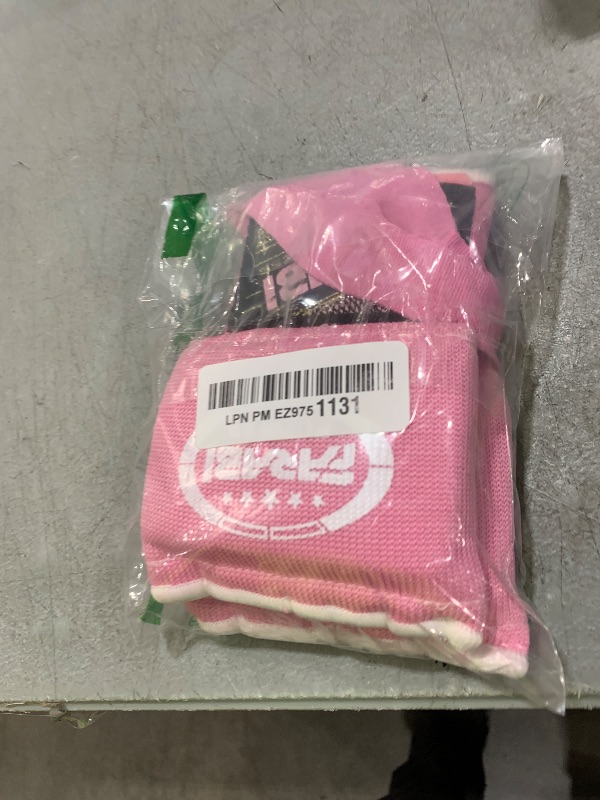 Photo 1 of Sanabul Gel Boxing Hand Wraps for Men & Women Muay Thai MMA Kickboxing Quick Wraps Boxing Inner Gloves Wrist Knuckle Protection, Pink/White, S/M