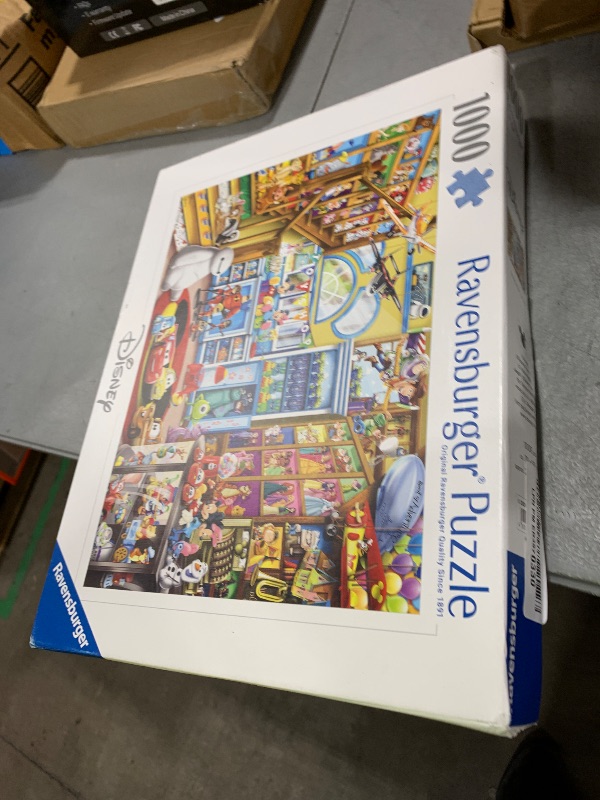 Photo 1 of Ravensburger - Disney & Pixar - 1000 Piece Jigsaw Puzzle - Stunning, Vivid Imagery of Favorites Mickey Mouse, Olaf & More - Toy Shop Scene - Ideal Gift - Frameable Art- Puzzles for Adults