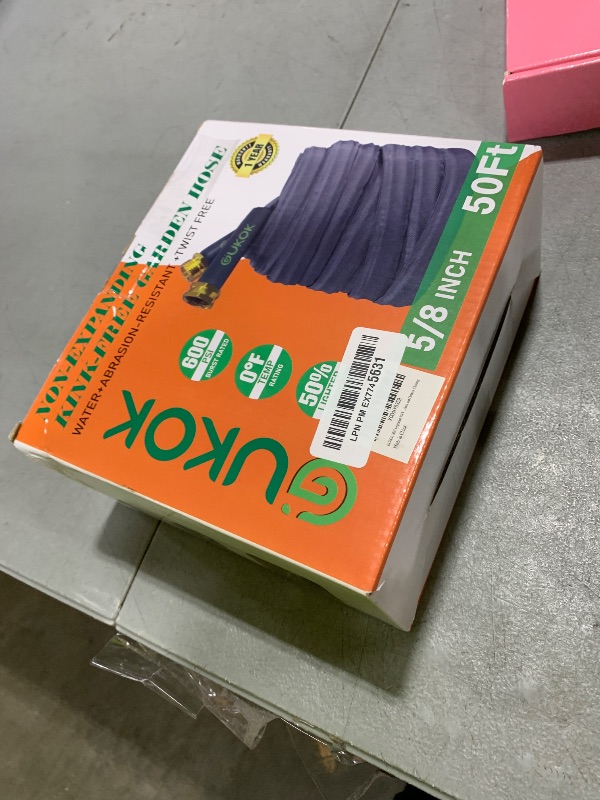 Photo 1 of GUKOK 2025 Upgraded 50FT Non-Expanding Garden Hose, Ultra-Light & Flexible Water Hose - Burst-Resistant, Kink-Free, High-Pressure, All-Weather Use for Lawns, Gardens, and Outdoor Cleaning