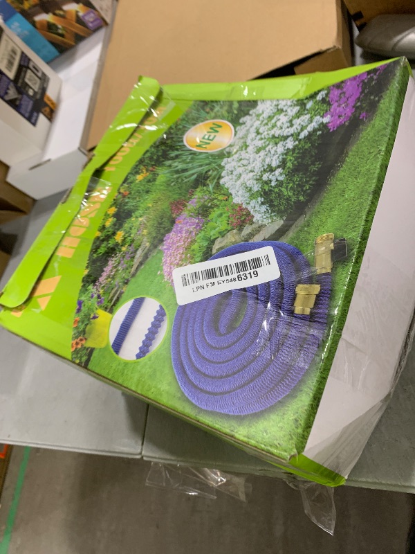 Photo 1 of 100 FT Expandable Garden Hose, 2025 New Flexible Water Hose 100FT with Leakproof Solid Brass Fittings, Reinforced Extra Strong Outer Fabric & Durable 3-layer Inner Core, Ultra Lightweight, No Kink