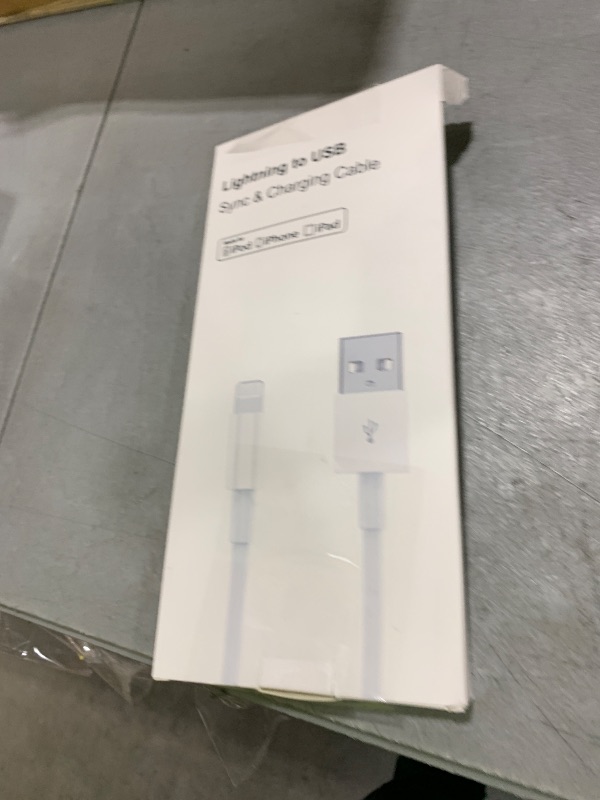 Photo 1 of 3 Pack Apple MFi Certified Charger Cable 6ft, Lightning to USB Cable Cord 6 Foot, 2.4A Fast Charging,Apple Phone Long Chargers for iPhone 13/12/11/11Pro/11Max/ X/XS/XR/XS Max/8/7/6