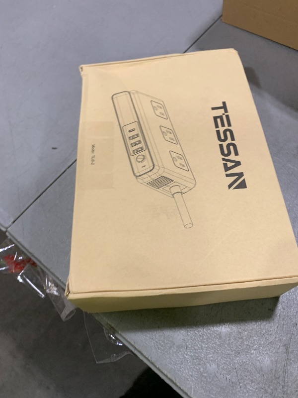 Photo 1 of TESSAN 220V to 110V Voltage Converter for Travel with 4 USB Ports (1 USB C), 3 AC Outlet and EU UK AU IT in ZA International Power Adapter, Step Down Transformer Outlet Converters White