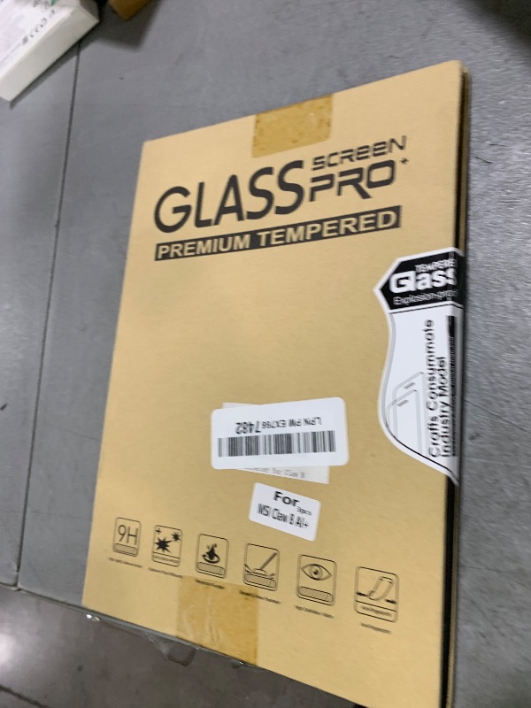 Photo 1 of GXLYFG 3 Pack Tempered Glass Screen Protectors Compatible with MSI Claw 8 AI+ A2VM, Anti Scratch, Bubble Free, 9H Hardness