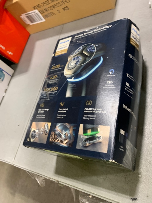 Photo 1 of Philips Norelco Shaver i9000 Prestige Ultra, Wet & Dry Electric Shaver, Dark Slate, SenseIQ Pro Technology, Triple Lift & Cut System, 360 Rotating NanoTech Precision Blades, Quick Clean Pod, XP9402/86