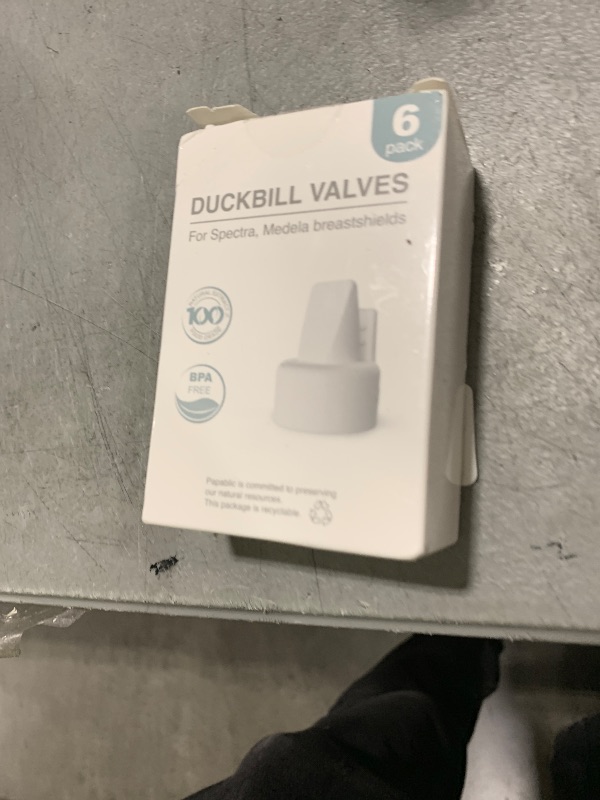 Photo 1 of [6-Count] Papablic Duckbill Valves for Spectra and Medela, Replaceable Duckbill Valves for Spectra S1 Spectra S2 valves and Medela Pump in Style, BPA/DEHP Free White