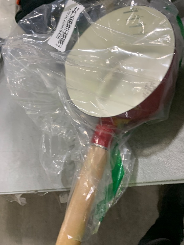 Photo 1 of Cabilock Enamel Snow Pan Small Saucepan with Long Handle for Cooking Milk Sauces and Oatmeal Compatible with Electric Ceramic and Induction Stoves Lightweight Kitchenware