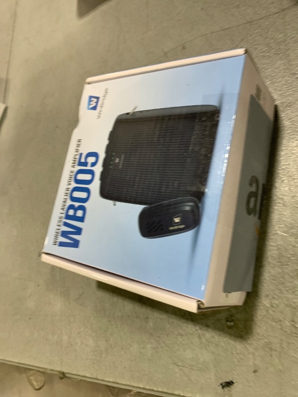 Photo 1 of WinBridge Wireless Voice Amplifier with Bluetooth Lavalier Lapel Microphone for Teachers,Portable Speaker and Wireless Clip On Microphone System, Mini Megaphone Speaker Mic Set 15W 2600mAh WB005