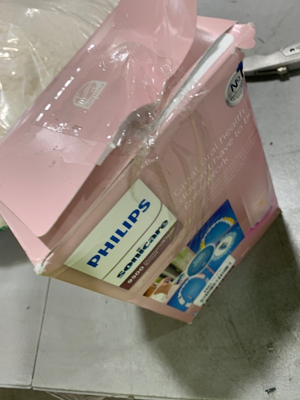 Photo 1 of Philips Sonicare DiamondClean Smart 9500 Rechargeable Electric Power Toothbrush, Pink, HX9924/21